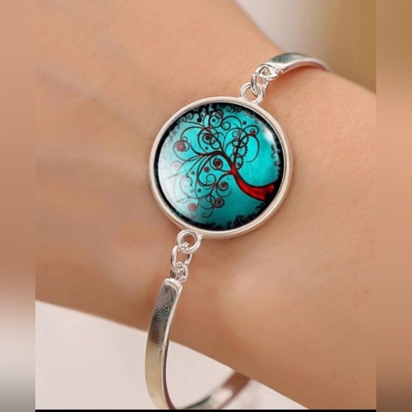 Vintage Tree Of Life Braclet ~ Resin & Zinc Alloy - Picture 1 of 5